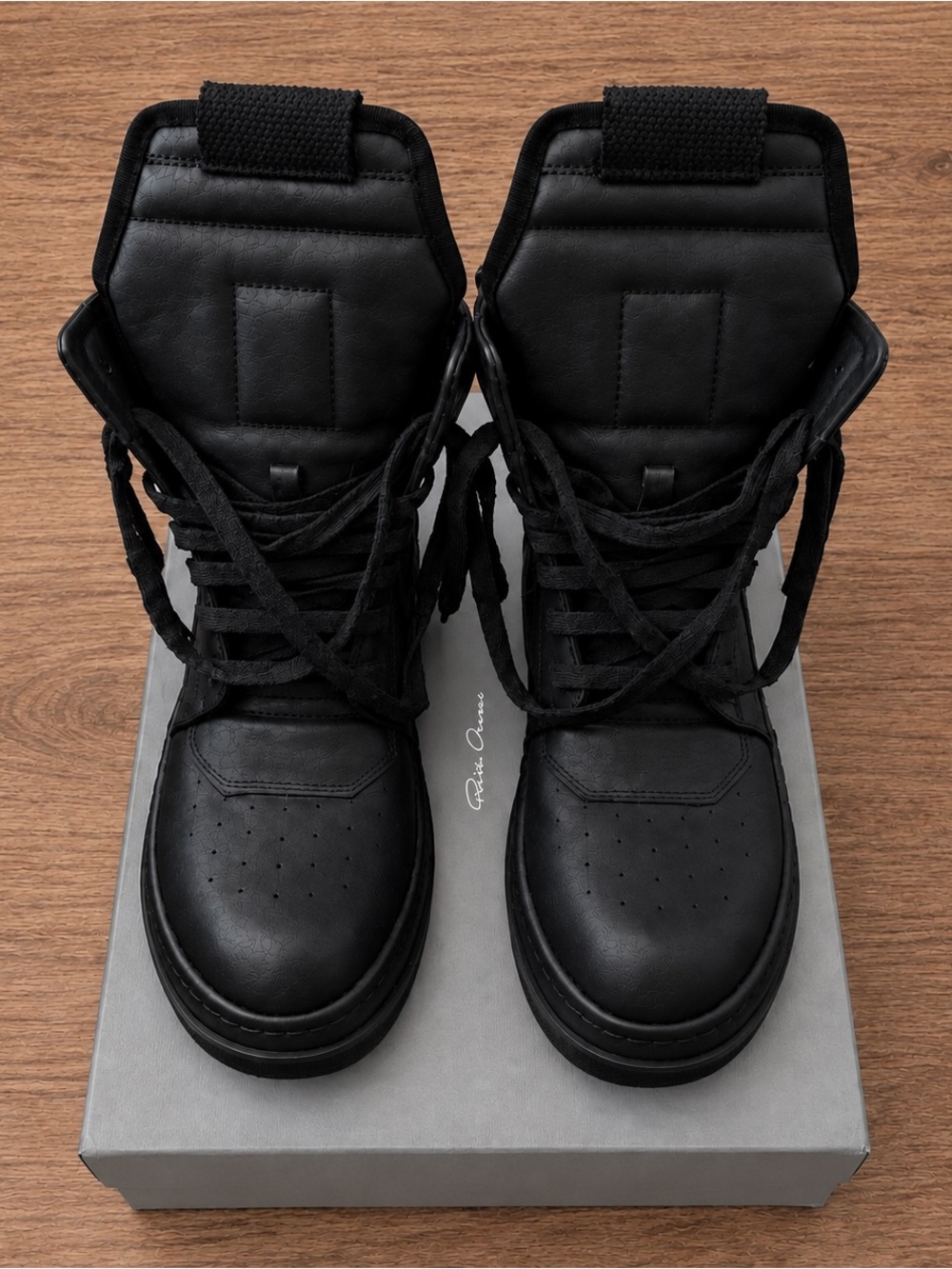 Rick Owens Geobaskets All Black